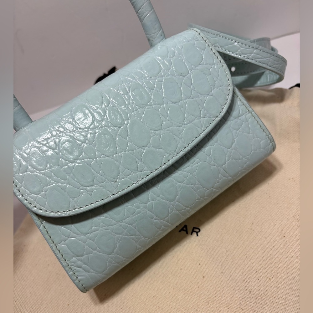BY FAR Blue Mini Bag with Strap - Picture 5 of 11